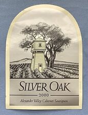 VTG Label for Silver Oak Cellars 2000 Alexander Valley Cabernet Sauvignon picture