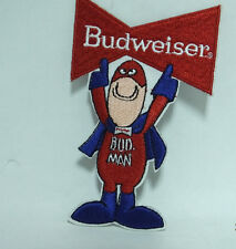 BUDWEISER BUD MAN BEER EMBROIDERED IRON-ON PATCH picture