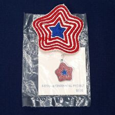 VTG NOS 1976 Camp Fire Girls BICENTENNIAL PROJECT Star Charm & Patch NOC F-1776 picture