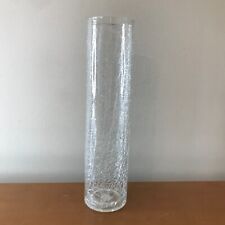 Crackle Clear Decorative Round Glass Flower Vase Home Décor 4 Sizes picture