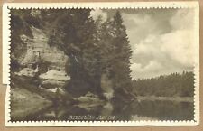 Latvia 1934 Bezdeligu Klintis Postcard Nuki Cancel on Damaged Stamp picture
