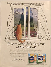 PRINT AD 2002 Fresh Step Cat Litter Scoopable - If House This Fresh Thank Cat picture