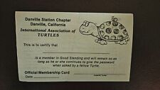 Vintage International Association of Turtles Official Membership Cards picture