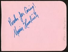 Marvin Hamlisch d2012 signed autograph auto 3x5 Album Page Composer & Conductor picture