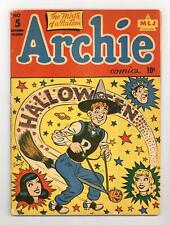 Archie #5 GD+ 2.5 1944 picture