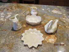 5 Vintage Belleek ITEMS Porcelain COLLECTION  made in Ireland MINT COND VG PRICE picture