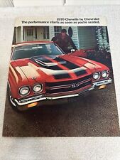 1970 CHEVROLET Chevelle  Automobile, Car Sales Brochure, Pamphlet. Malibu, GM picture