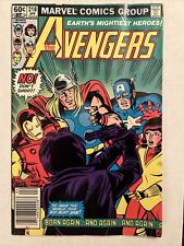 Avengers #218 Controversial Suicide Cover (Marvel, April 1982) (FN-) Newsstand picture