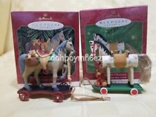 Hallmark 1999 2000 A Pony for Christmas series Ornament LOT picture