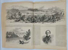 Frank Leslie's 5/9/1857  Minnesota Territory St. Anthony Falls and Town / Canton picture