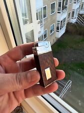 Vintage ASR Art Deco Lighter Animal Skin Leather Wrapped Made In USA. RARE picture