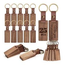 Keychain Personalized Wooden Keychain Vertical Beech Wood Keychain Engraving' picture
