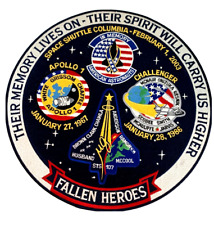 NASA 12” Rare  FALLEN HEROES Commemorative In Memory Astronauts Patch picture