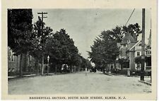 South Main Street-Elmer NJ-Residential Section-Antique Car-White Border PC picture