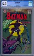 CGC 5.0 BATMAN #189 1ST SILVER AGE APPEARANCE OF THE SCARECROW 1967 OW PAGES picture