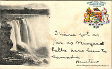 Niagara Falls Canada Horse Shoe Falls  Undivided Back Postcard 1903 picture