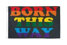 3x5 Born This Way Poly Flag Banner Brass Grommets 100D picture