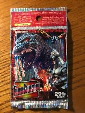 1995 Amada Godzilla Japanese Trading card Sealed Pack Rare picture