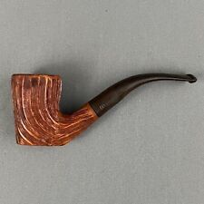 Vtg Whitehall Suffolk Briar Bent Billiard Smoking Tobacco Pipe Rusticated Italy picture