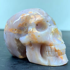 103G Natural Red  agate Crystal skull Carved Reiki Energy Healing stone picture