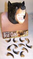 2 BLACK BEAR REPLICA CLAWS bears nails WILD animal claw LOT new items  picture