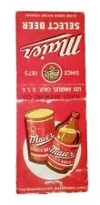 Matchbook Cover - Beer - Maier Select Beer - Los Angeles California picture