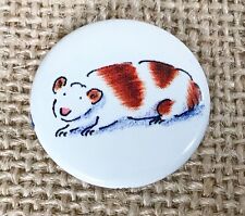 Vintage Pleasant Company American Girl Guinea Pig Hamster Rodent Button Pin 1994 picture
