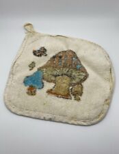 Vintage 1970s Mushroom Pot Holder Hot Pad As Is picture