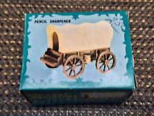 Antique Finished Diecast Miniature Covered Wagon Pencil Sharpener NO.9761 W/ Box picture