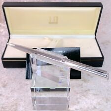 Alfred Dunhill Ballpoint Pen Gemline Godron Silver with Case & Papers picture