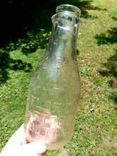 FLORIDA 5 Cent Store Bottle Quart Embossed Glass Milk Bottle Vintage picture