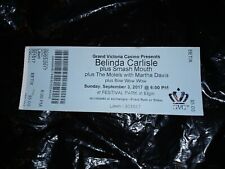 BELINDA CARLISLE of Go Go's Smashmouth Elgin IL 9/3/17 2017 Concert Ticket Stub picture