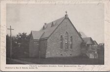 Postcard Trinity Lutheran Church Fort Washington PA 1908 picture