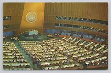 Postcard United Nations Nations Unies New York General Assembly Hall picture