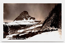 Postcard RPPC Montana Highway to Logan Pass by Glacier Studio c1940  A21 picture