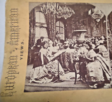 Victorian england party stereograph stereoview picture