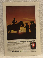 Vintage 1963 Pan American Airways Original Print Ad - Full Page -  South America picture