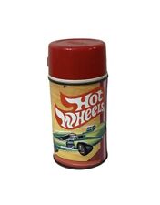 Vintage 1969 Hot Wheels Redlines Metal Thermos Red Lid - Complete picture