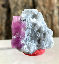 26 ct Natural Pink Rubi Crystal on Matrix From Afghanistan picture