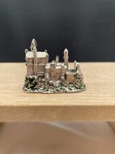 Neuschwanstein German Castle Souvenir Mini Castle Pewter Chrome Plated picture