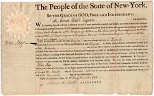 John Jay - Document Signed - Appoints War of 1812 Defender of Buffalo - JSA LOA picture