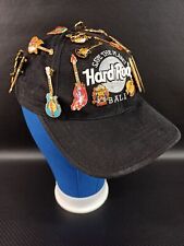 Vintage Instant Collection Hard Rock Café Bali Indonesia Pin/Pinback Black Hat picture