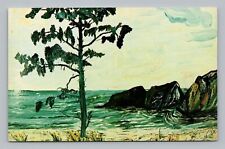 Postcard Reproduced from Mouth Artist Nyla Thompson Painting Scenic Ocean 150 picture