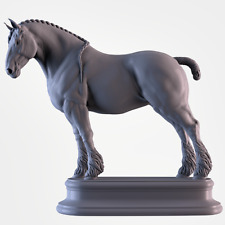 Breyer size traditonal 1/9  artist resin shire horse - stands without base - picture