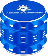 Kozo Grinders Best Herb Grinder Large 4 Piece, 2.5in Blue Anodized Aluminum picture