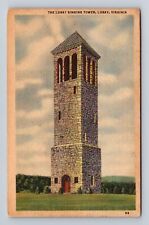 Luray VA-Virginia, Luray Singing Tower, Antique, Vintage c1954 Souvenir Postcard picture