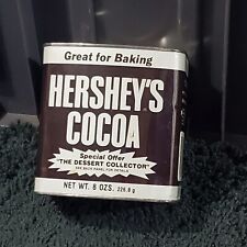 Vintage Hersheys Cocoa Empty Tin 8oz Advertising picture