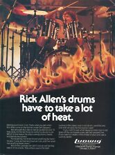 1983 Print Ad of Ludwig Drums w Rick Allen Def Leppard picture