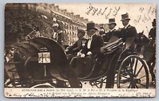 RPPC Visite De S.M. Alphonse XIII a Paris Alfonso XIII Spain Royalty Postcard picture