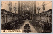 Postcard Belgium Antwerp Anverse St Paul's Church Interior 10F picture